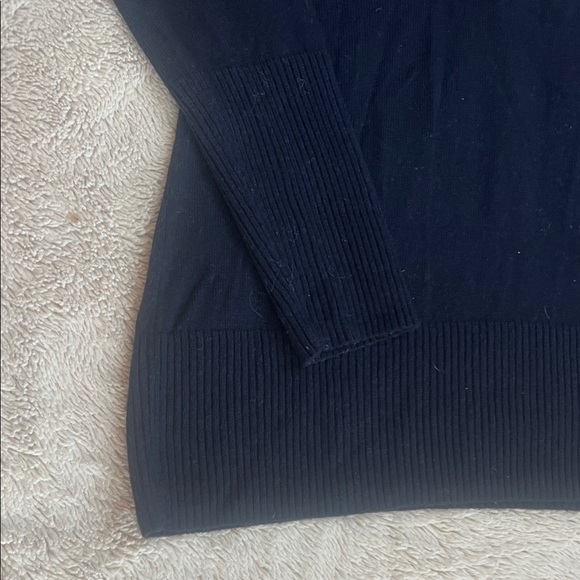 Banana Republic Cashmere & Wool Blend Navy and Grey Sweater sz S - Picture 4 of 9